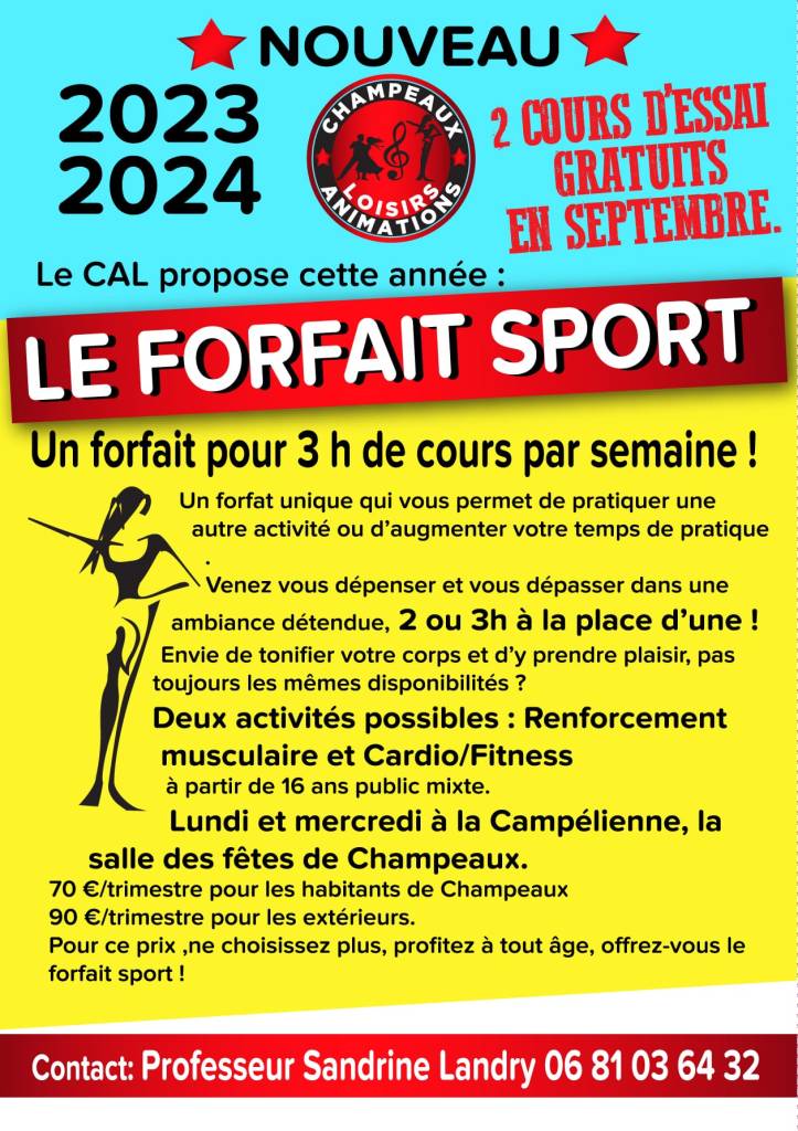 Forfait Sport 2024